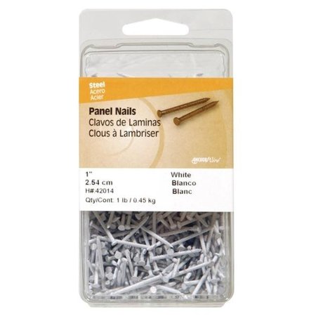 HILLMAN Common Nail, 5-9/10 in L, Steel, White Finish, 14 ga 55865